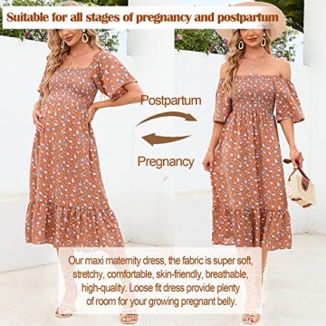 Stylish Summer Maternity Dress for Baby Showers