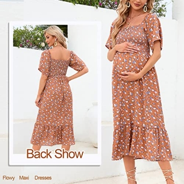 Stylish Summer Maternity Dress for Baby Showers