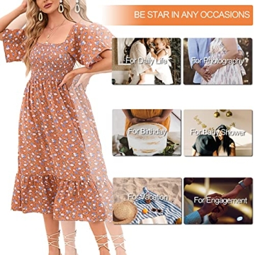 Stylish Summer Maternity Dress for Baby Showers