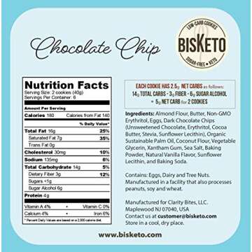 Low Carb Cookies - Delicious Keto Snack with Zero Sugar