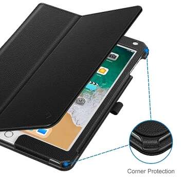 Durable Vegan Leather iPad Case with Stand Function