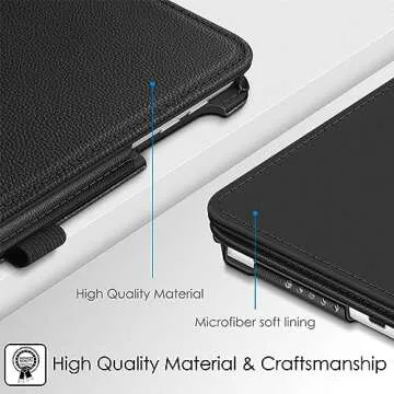 Durable Vegan Leather iPad Case with Stand Function