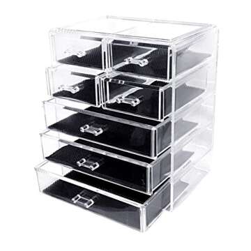 Sodynee Makeup and Jewelry Organizer with Removable Drawers