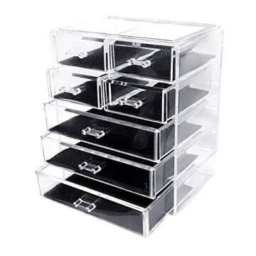 Sodynee Makeup and Jewelry Organizer with Removable Drawers