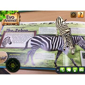 EVO ANIMAL - Augmented Reality (AR) Book, 3D Interactive Children's Book, Learning and Explore the Safari with Fun App
