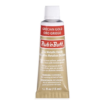 AMACO Rub n Buff Grecian Gold Wax Finish for Crafting