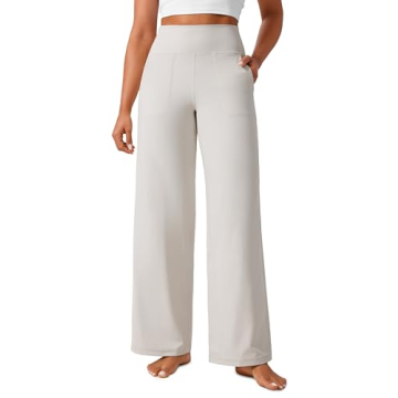 CRZ YOGA Women's Butterlift High Waisted Wide Leg Pants - Soft, Versatile, with Pockets