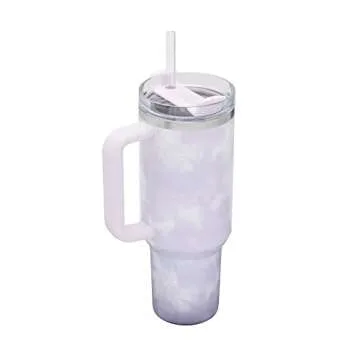 Stylish 40oz STANLEY Tumbler in Wisteria Tie Dye
