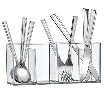 Amazing Abby Acrylic 4-Compartment Makeup Organizer