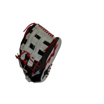 Miken | PLAYER SERIES Slowpitch Softball Glove | 15' | RHT | Black / White