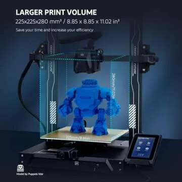 ELEGOO Neptune 3 Pro FDM 3D Printer with Auto Bed Leveling, Dual-Gear Direct Extruder, Dual Lead Screw Drive, Removable Capacitive Screen, 8.85x8.85x11in Large Printing Size