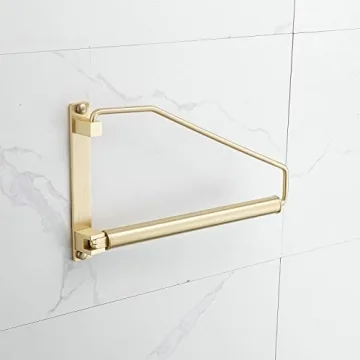 Folding Wall Mounted Clothes Hanger Rack for Stylish Organization