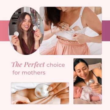 SILVERETTE The Original Silver Nursing Cups, Nipple Covers for Breastfeeding, XL
