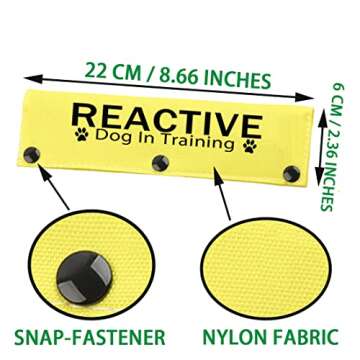 JXGZSO Reactive Dog Leash Sleeve for Training Safety