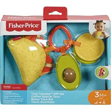 Fisher-Price Taco Tuesday Baby Sensory Toys Set for 3+ Months