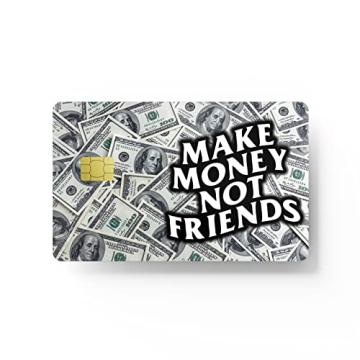 HK Studio Card Skin Sticker Money Meme - Waterproof Debit & Credit Card Covers