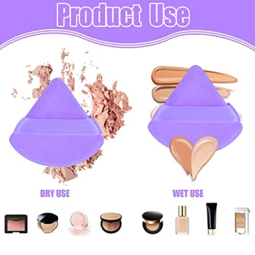 Pimoys Triangle Powder Puff Set - Flawless Application Tool