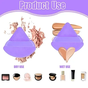 Pimoys Triangle Powder Puff Set - Flawless Application Tool
