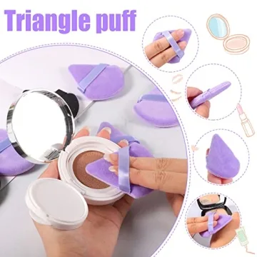 Pimoys Triangle Powder Puff Set - Flawless Application Tool