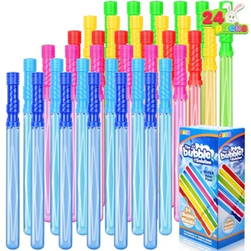 JOYIN 24 Pack 14.6’’ Big Bubble Wands for Kids Outdoor Play Party Favors
