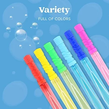 JOYIN 24 Pack Big Bubble Wands for Kids Fun Supplies