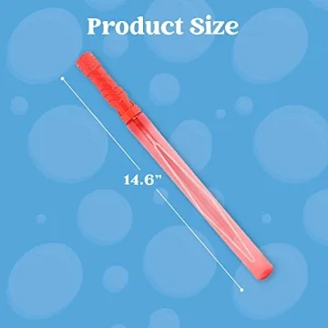 JOYIN 24 Pack Big Bubble Wands for Kids Fun Supplies