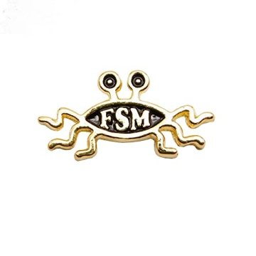 Exquisite 'Shapely' Flying Spaghetti Monster Lapel Pin for Unique Style