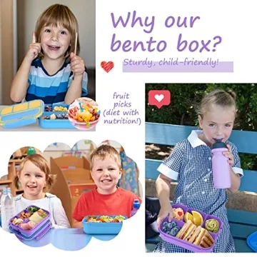 QQKO Bento Lunch Box - Fun and Functional for School