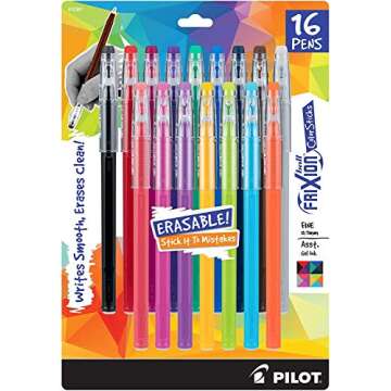 PILOT FriXion ColorSticks Erasable Gel Pens 16-Pack