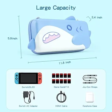 GeekShare Shark Carry Case for Switch & Accessories