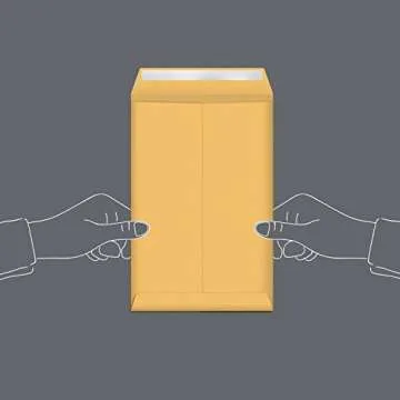 Amazon Basics Self Adhesive Catalog Mailing Envelopes, Peel and Seal, 6x9 Inch, Brown Kraft, 100-Pack