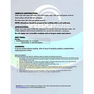 Speedokote Self Etching Primer - Superior Metal Adhesion Kit