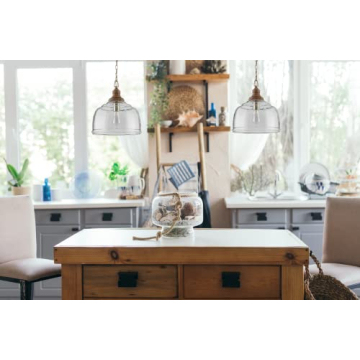 Julian Coastal Style Glass Pendant Light for Modern Homes