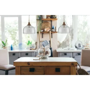 Julian Coastal Style Glass Pendant Light for Modern Homes