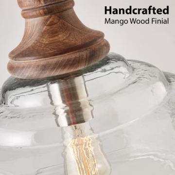 Julian Coastal Style Glass Pendant Light for Modern Homes