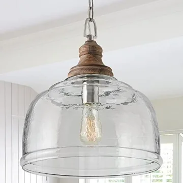 Julian Coastal Style Glass Pendant Light for Modern Homes