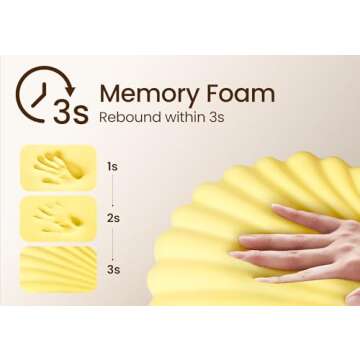 Tinkerz Pregnancy Pillow: Adjustable Memory Foam Support for Sleep