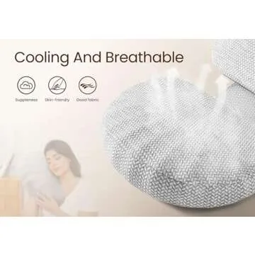 Tinkerz Memory Foam Pregnancy Pillow for Side Sleepers