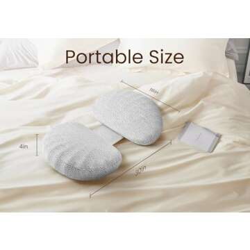 Tinkerz Memory Foam Pregnancy Pillow for Side Sleepers