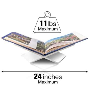 Modern Acrylic Book Stand for Home and Office Display