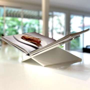 Modern Acrylic Book Stand for Home and Office Display