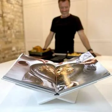 Modern Acrylic Book Stand for Home and Office Display