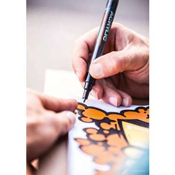 Montana Cans Acrylic Paint Marker, Extra Broad, Shock Black