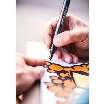 Montana Cans Acrylic Paint Marker, Extra Broad, Shock Black