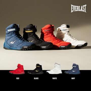 Everlast Elite V2 Navy 12 Boxing Shoes for Performance