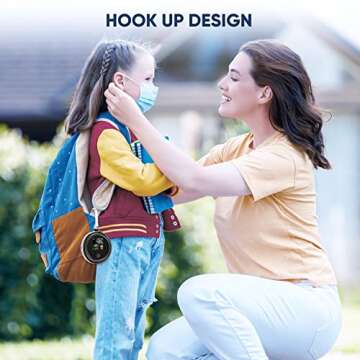 Mini CO2 Detector, Aiment 3-in-1 Lightweight Portable Carbon Dioxide Detector Air Quality Monitor Temperature Humidity Air Analyzer Digital CO2 Meter for Home Indoor Travel, Battery Powered