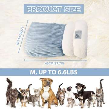 Cat Winter Sleeping Bag, Cat Bed Cave Sleeping Bag, Cat Sleeping Bag, 360°Wrap Comfortable Pet Snug...