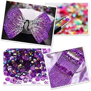 2250 Clear Red AB Flatback Rhinestones for Crafts
