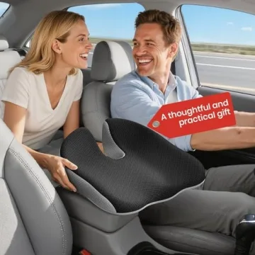 Benazcap Car Seat Cushion - Ergonomic Memory Foam for Pain Relief and Comfort
