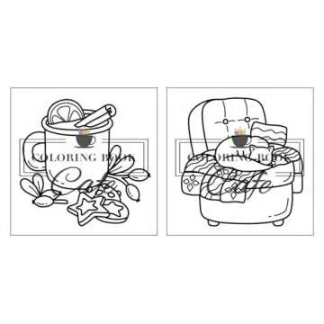 Cozy Winter: Bold and Easy Coloring Book for Adults & Teens with Cute and Cozy Winter Hygge Designs